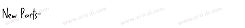 New Ports字体转换